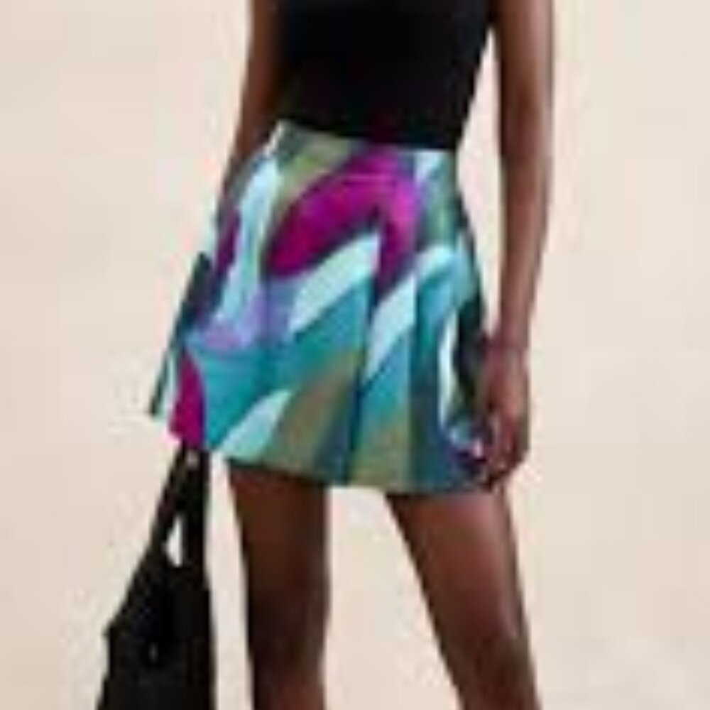 Banana Republic Shorts Skort Medium Blue NEW